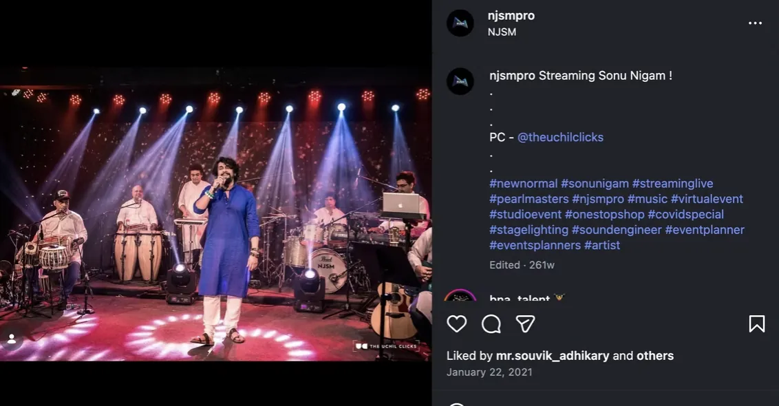Live streaming Sonu Nigam performance