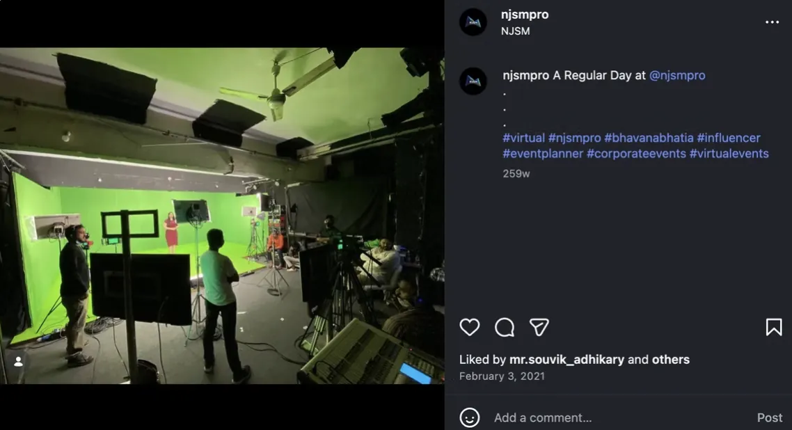 A regular day at the NJSM studio setup